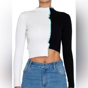 brand new never worn crop long sleeve top